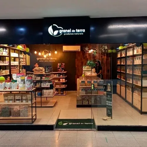 Fachada de loja de produtos naturais inaugurada após o treinamento